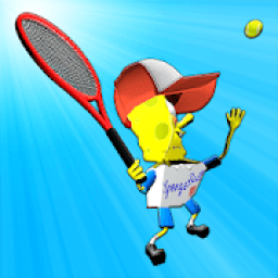 Sponge Tennis Simulator. 3D Bottom City Clash आइकन