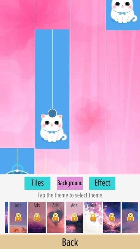 Flower Pink Piano Tiles - Girly Butterfly Songs screenshot 3