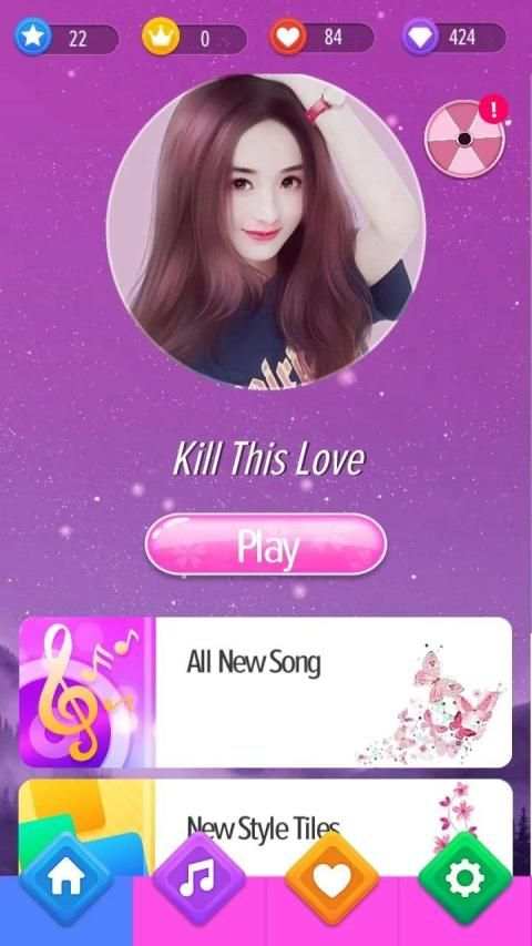 Flower Pink Piano Tiles - Girly Butterfly Songs screenshot 7
