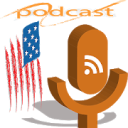 Podcast american english आइकन