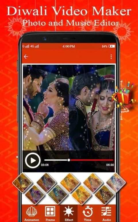 Diwali Video Maker - Photo and Music Editor स्क्रीनशॉट 3