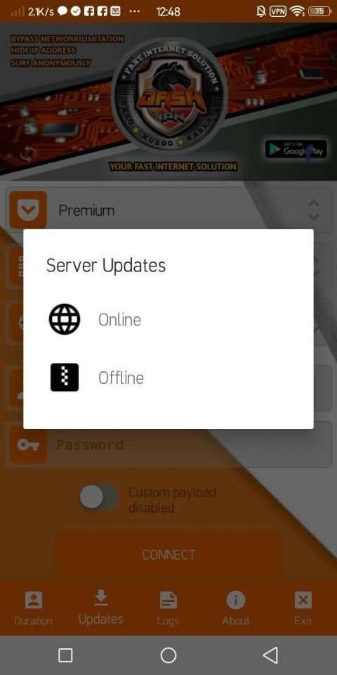 Dash VPN Reload स्क्रीनशॉट 3