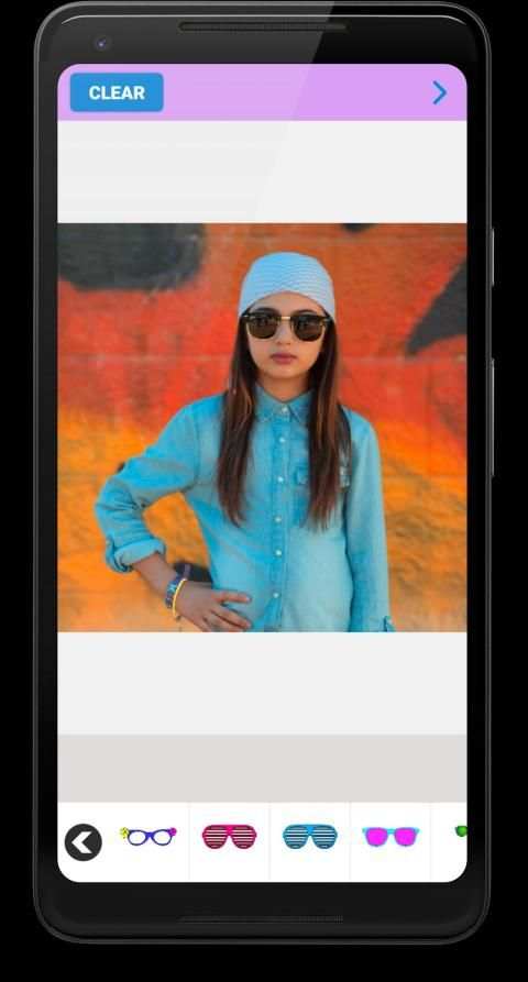 Glasses Photo Editor स्क्रीनशॉट 1