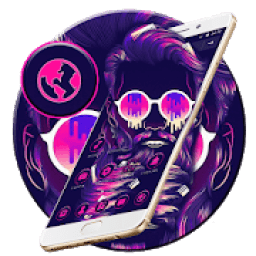 ikon Tema Purple Neon Tide Man