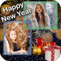 Happy New Year Dual Photo Frame on 9Apps