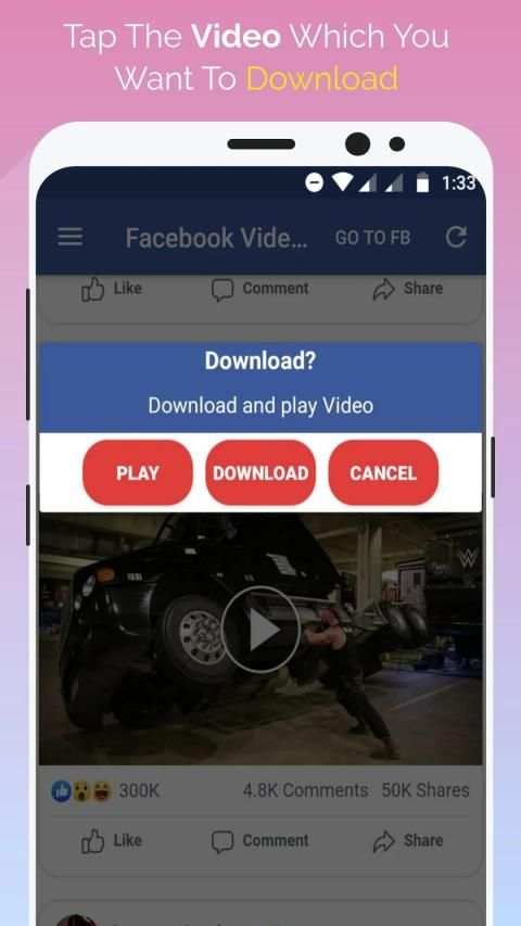 Facebook Video Downloader - Easily Download Videos स्क्रीनशॉट 3