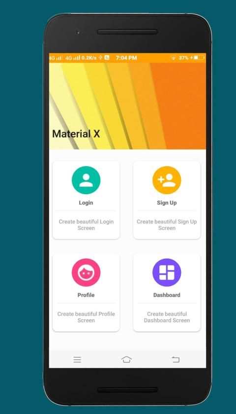 Material X - Android Material Design UI screenshot 1