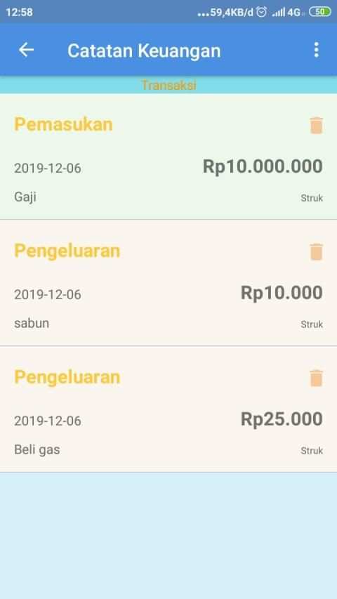 Catatan Keuangan screenshot 2