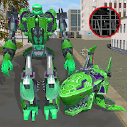 Robot Shark Attack: Transform Robot Shark Games आइकन