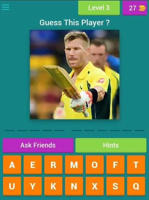 Guess Cricket Player स्क्रीनशॉट 3