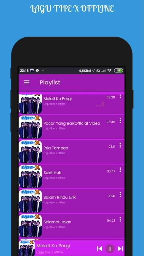 Lagu Tipe X Mp3 Offline screenshot 1
