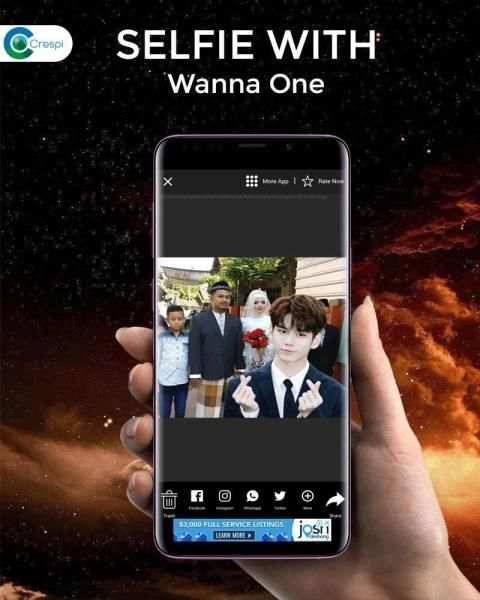 Wanna One Selfie Camera Pro screenshot 2