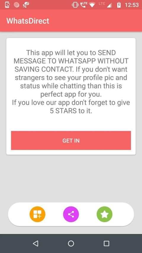 WhatsDirect - Send message without saving number screenshot 3