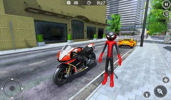 Stickman Crime City Game स्क्रीनशॉट 3