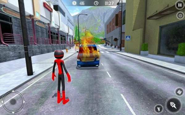 Stickman Crime City Game स्क्रीनशॉट 5
