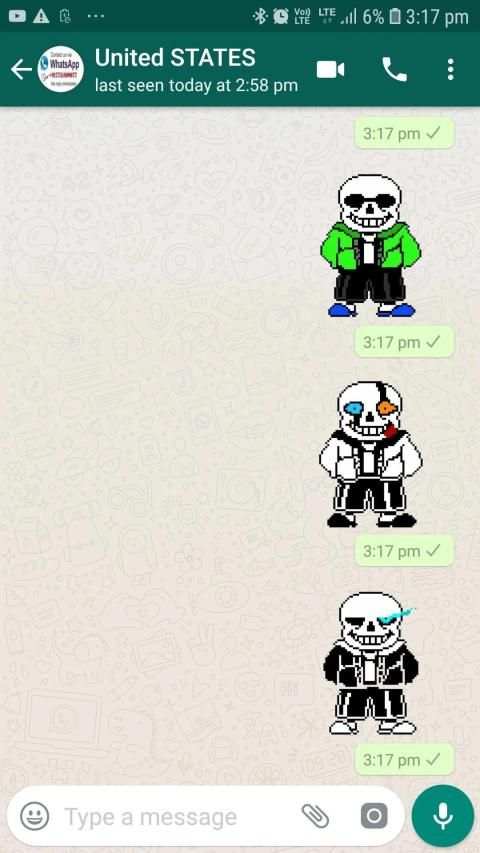 Undertale Stickers For WhatsApp स्क्रीनशॉट 7