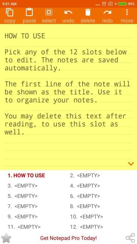 NOTEPAD Simple AdFree screenshot 7