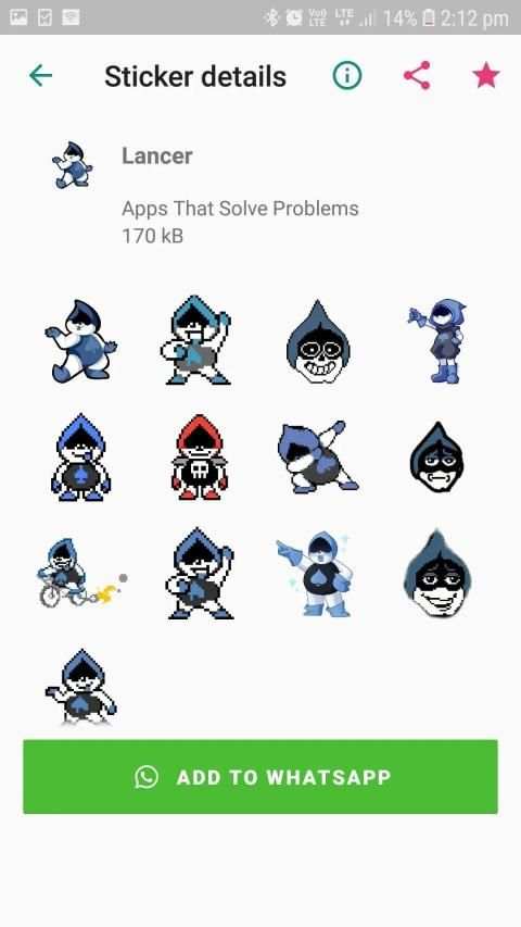 Undertale Stickers For WhatsApp स्क्रीनशॉट 3