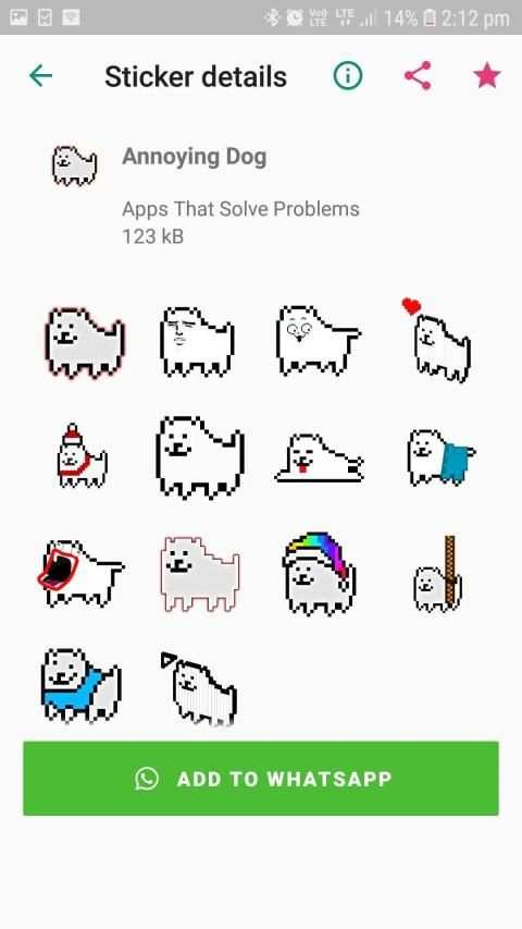Undertale Stickers For WhatsApp स्क्रीनशॉट 1