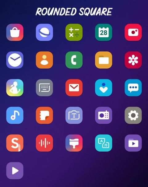 Samsung ONEUI Adaptive Icon Pack screenshot 4