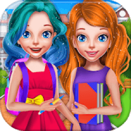 School Girls First Day Classes आइकन