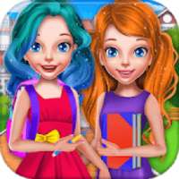 School Girls First Day Classes