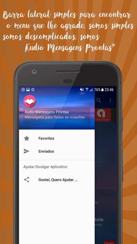 Áudio Mensagens Prontas Grátis - Emocionar é Amar screenshot 2