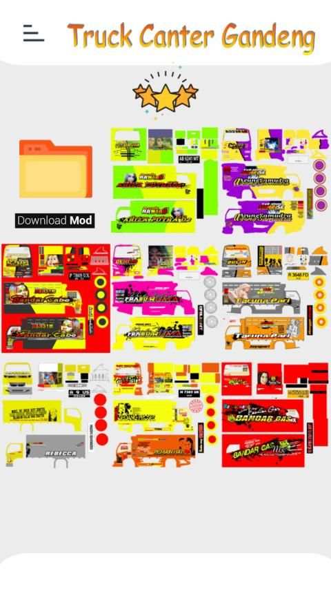 Livery Mod Truck Indonesia screenshot 2