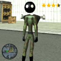 Jetpack army Stickman Rope Hero Sim