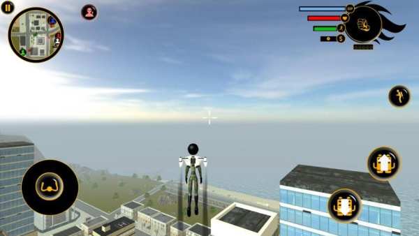 Jetpack army Stickman Rope Hero Sim स्क्रीनशॉट 2