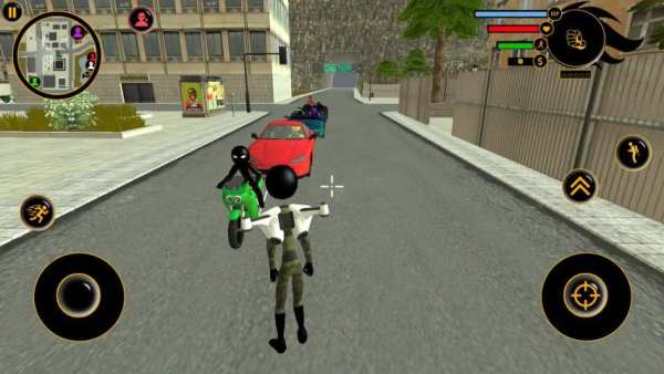 Jetpack army Stickman Rope Hero Sim स्क्रीनशॉट 3