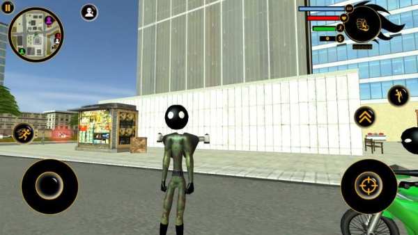 Jetpack army Stickman Rope Hero Sim screenshot 3