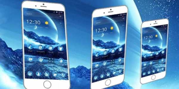 Tema Pemandangan Malam Biru screenshot 1