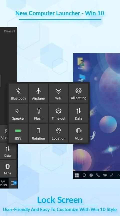 Computer Launcher For Win 10 Desktop Launcher 2020 screenshot 2