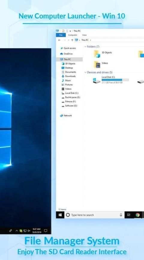 Computer Launcher For Win 10 Desktop Launcher 2020 screenshot 4