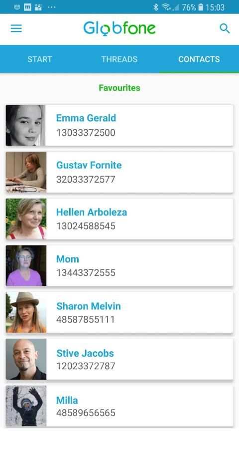 Globfone SMS Messenger screenshot 2