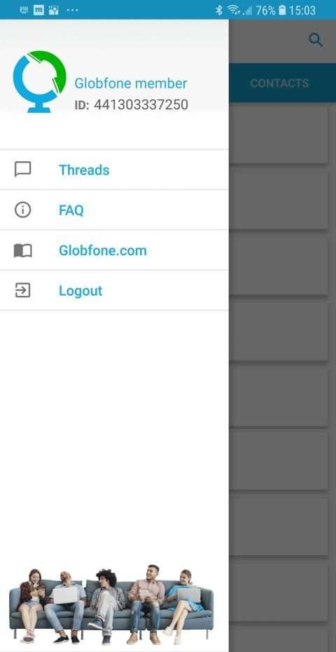 Globfone SMS Messenger screenshot 1