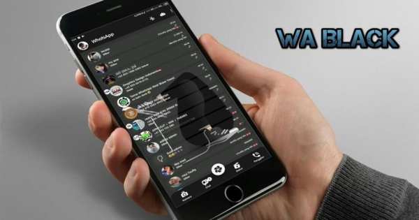 GB WA Mod Black Tema Terbaru screenshot 1