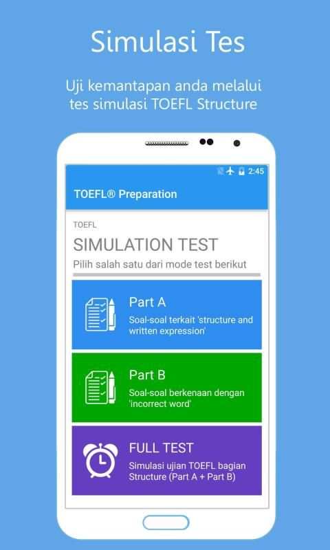 Latihan TOEFL® Structure screenshot 1