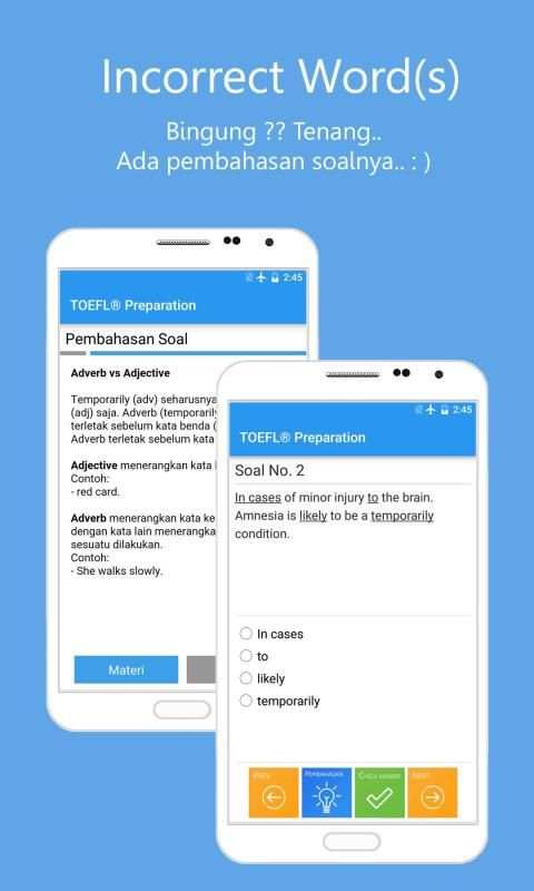 Latihan TOEFL® Structure screenshot 2