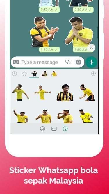 Sticker Bola Sepak Malaysia screenshot 4