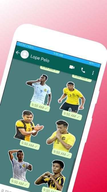 Sticker Bola Sepak Malaysia screenshot 2