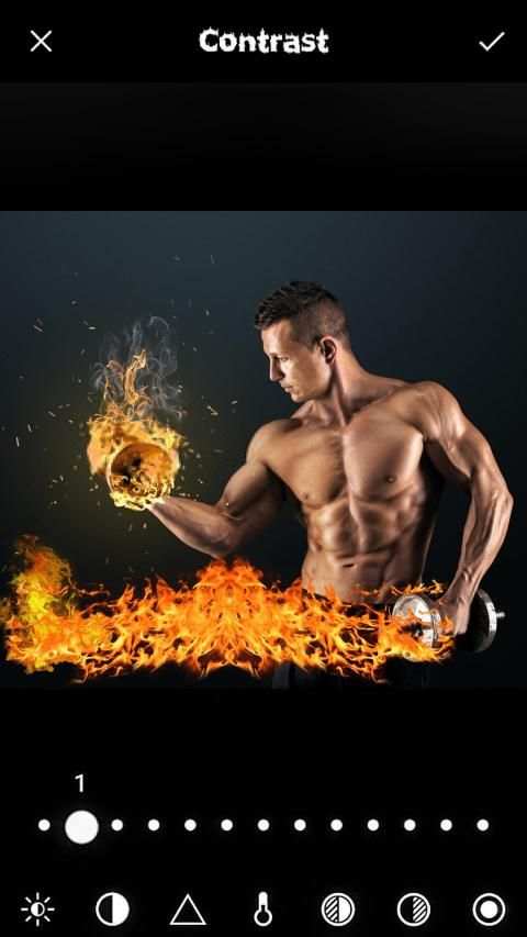 Fire Photo Frame Editor screenshot 1