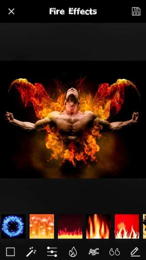 Fire Photo Frame Editor स्क्रीनशॉट 5