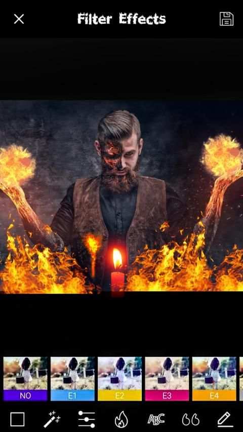 Fire Photo Frame Editor screenshot 2