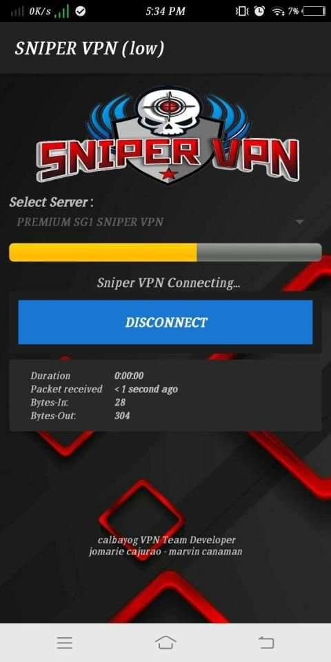 Sniper VPN (low) screenshot 4
