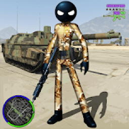 US Stickman Army Stickman Rope Hero Simulator आइकन