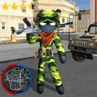 Army Counter Stickman Rope Hero Crime OffRoad