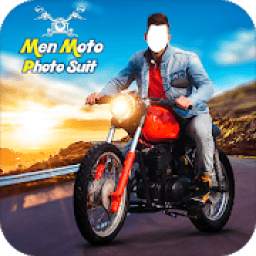 Men Moto Photo Suit: Stylish Bike Photo