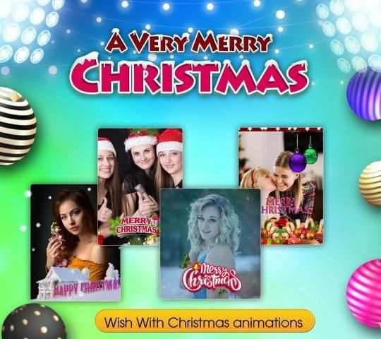 Christmas Video Maker स्क्रीनशॉट 1